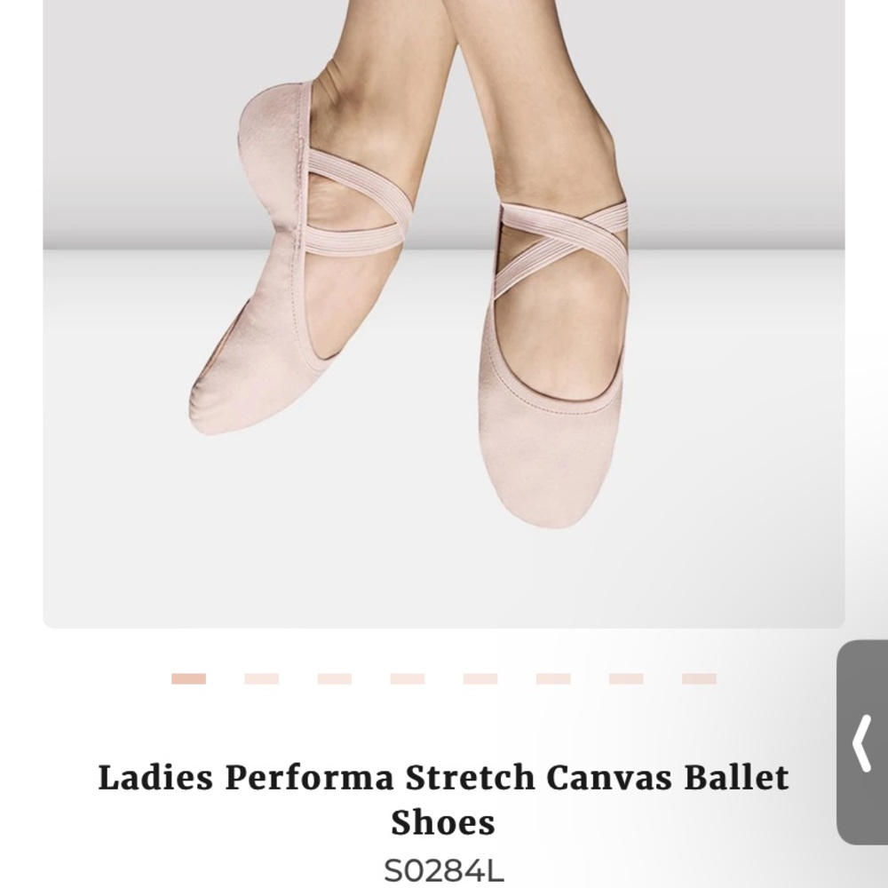 Theatrical Pink Bloch Ladies Performa Stretch Canvas Ballet Shoes